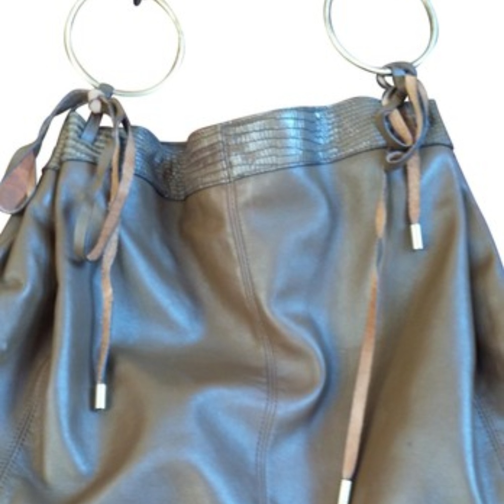 Sequoia Paris Kayan Olive Leather Tote